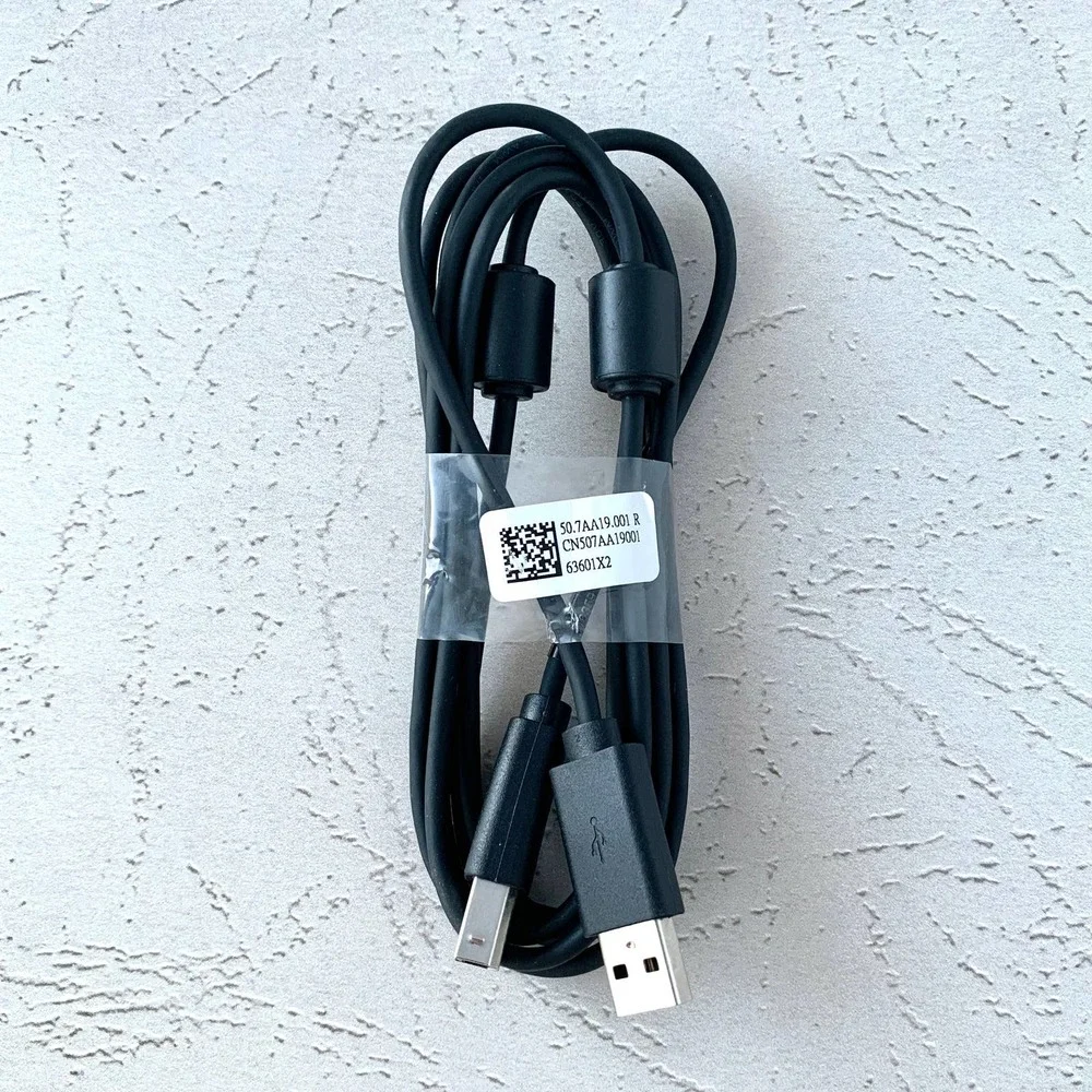 Original Dell Printer USB cable USB 2.0 A-B Male 1.5M Black with Magnet Ring